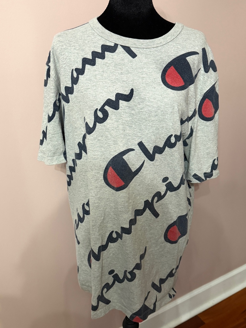 Champion Heritage Men’s Large All Over Logo Graphic Tee